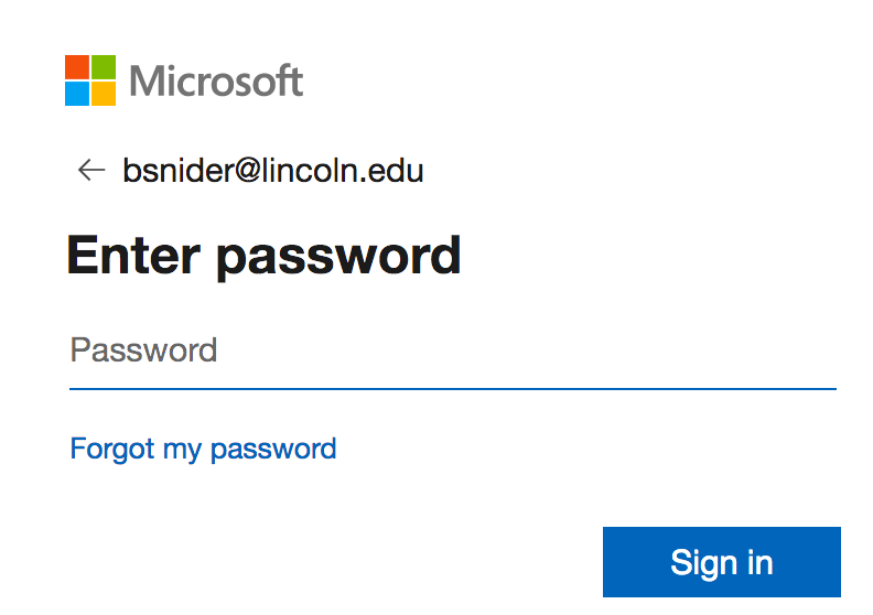 Microsoft password image