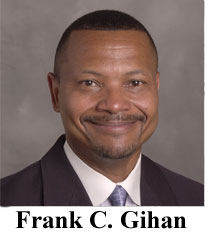 University Board of Trustees has elected Frank C. Gihan, a 1972 Lincoln graduate and director of Community Relations for the Chicago Tribune, as its new Chairman